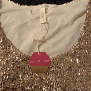 Sequin maternity dress from pink blush